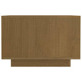 Table basse marron miel 50x50x33,5 cm bois de pin massif