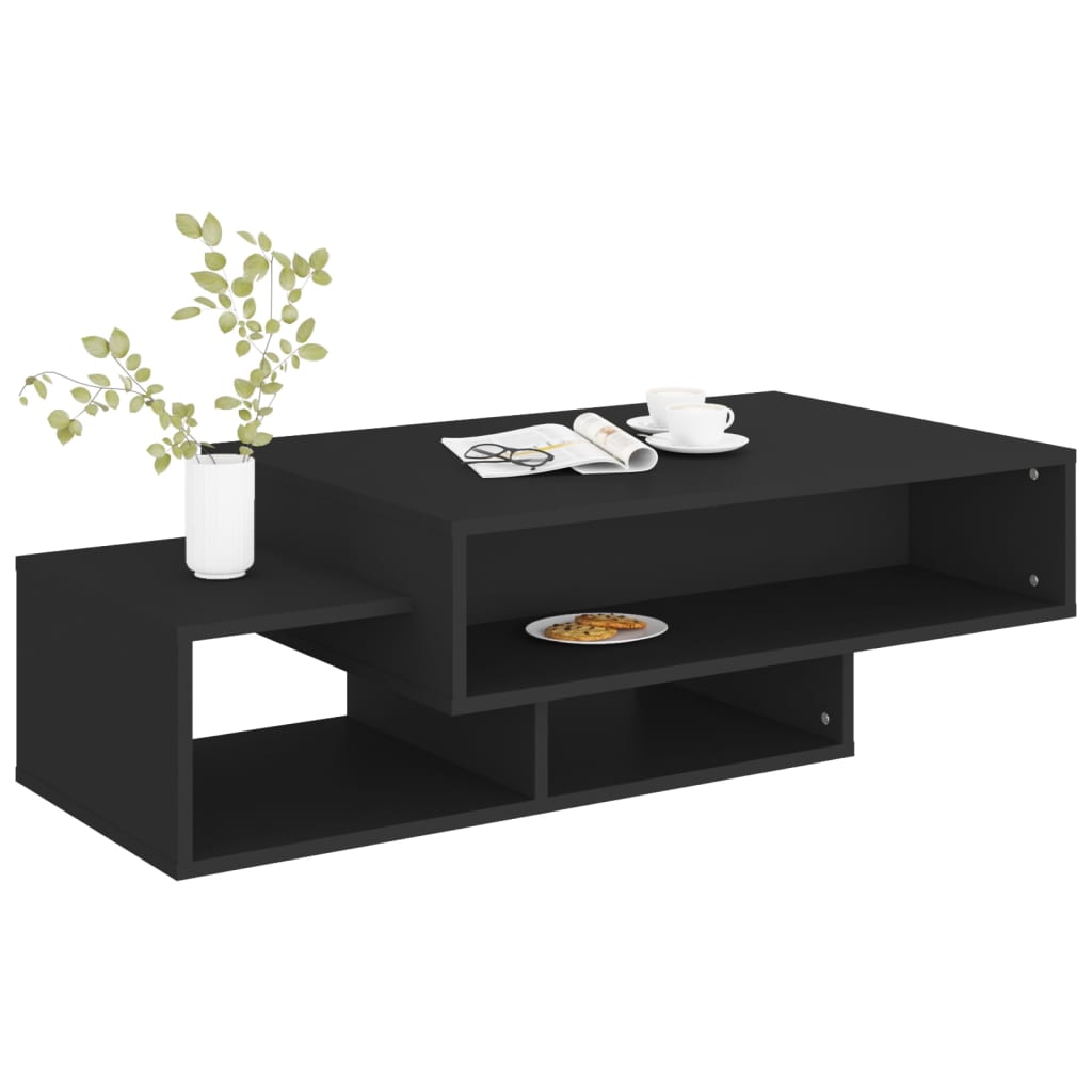 Table basse Noir 105x55x32 cm Bois d’ingénierie