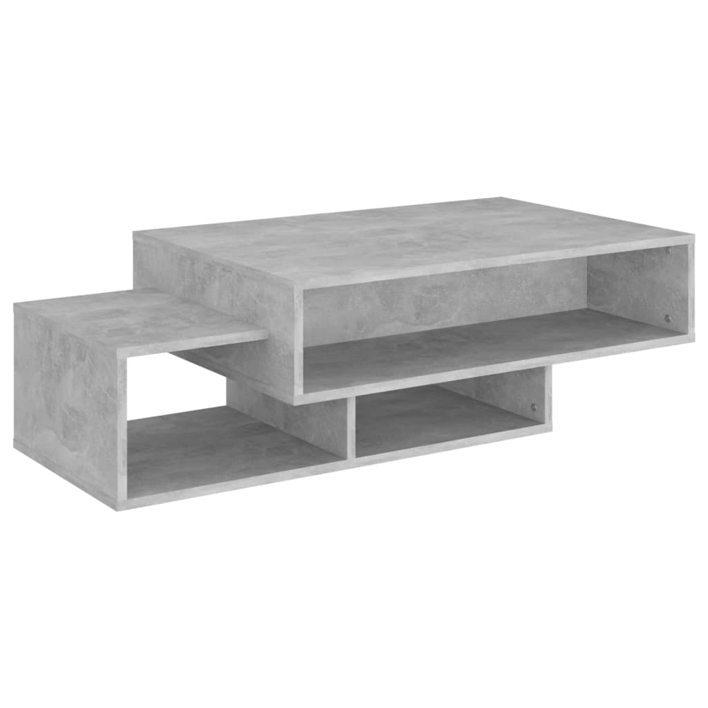 Table basse Gris béton 105x55x32 cm Bois d’ingénierie