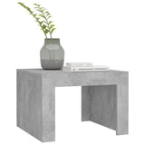 Table basse gris béton 50x50x35 cm bois d'ingénierie