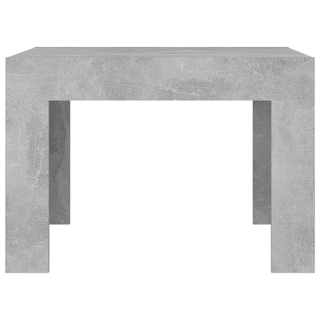 Table basse gris béton 50x50x35 cm bois d'ingénierie