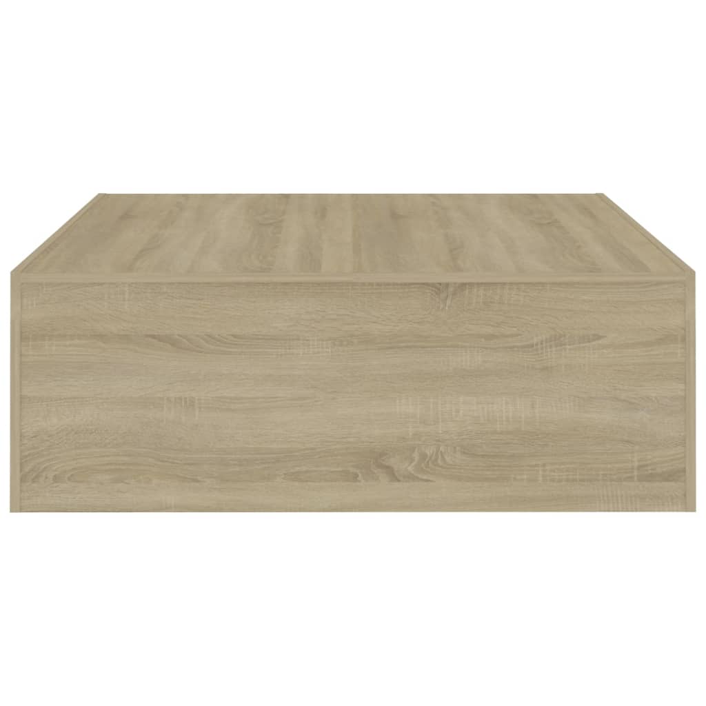 Table basse Chêne sonoma 100x100x35 cm Bois d'ingénierie