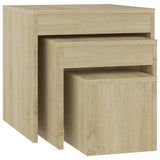 Nesting Tables 3 pcs Sonoma Oak Chipboard