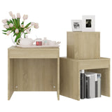 Nesting Tables 3 pcs Sonoma Oak Chipboard