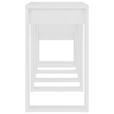 Tables gigognes 3 pcs Blanc Bois d'ingénierie