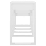 Tables gigognes 3 pcs Blanc brillant Bois d'ingénierie