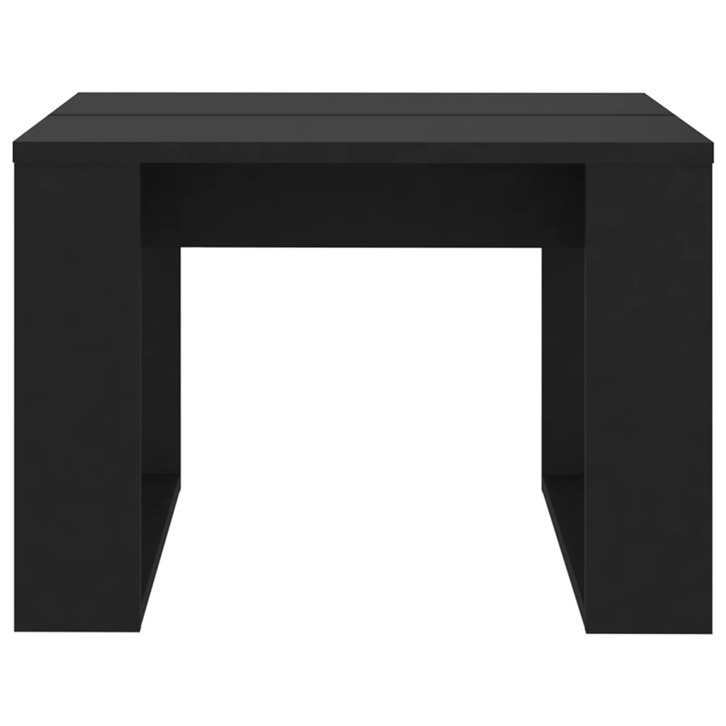 Table d'appoint Noir 50x50x35 cm Bois d’ingénierie