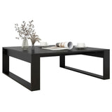 Table basse Noir 100x100x35 cm Bois d’ingénierie