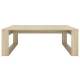 Table basse Chêne sonoma 100x100x35 cm Bois d'ingénierie