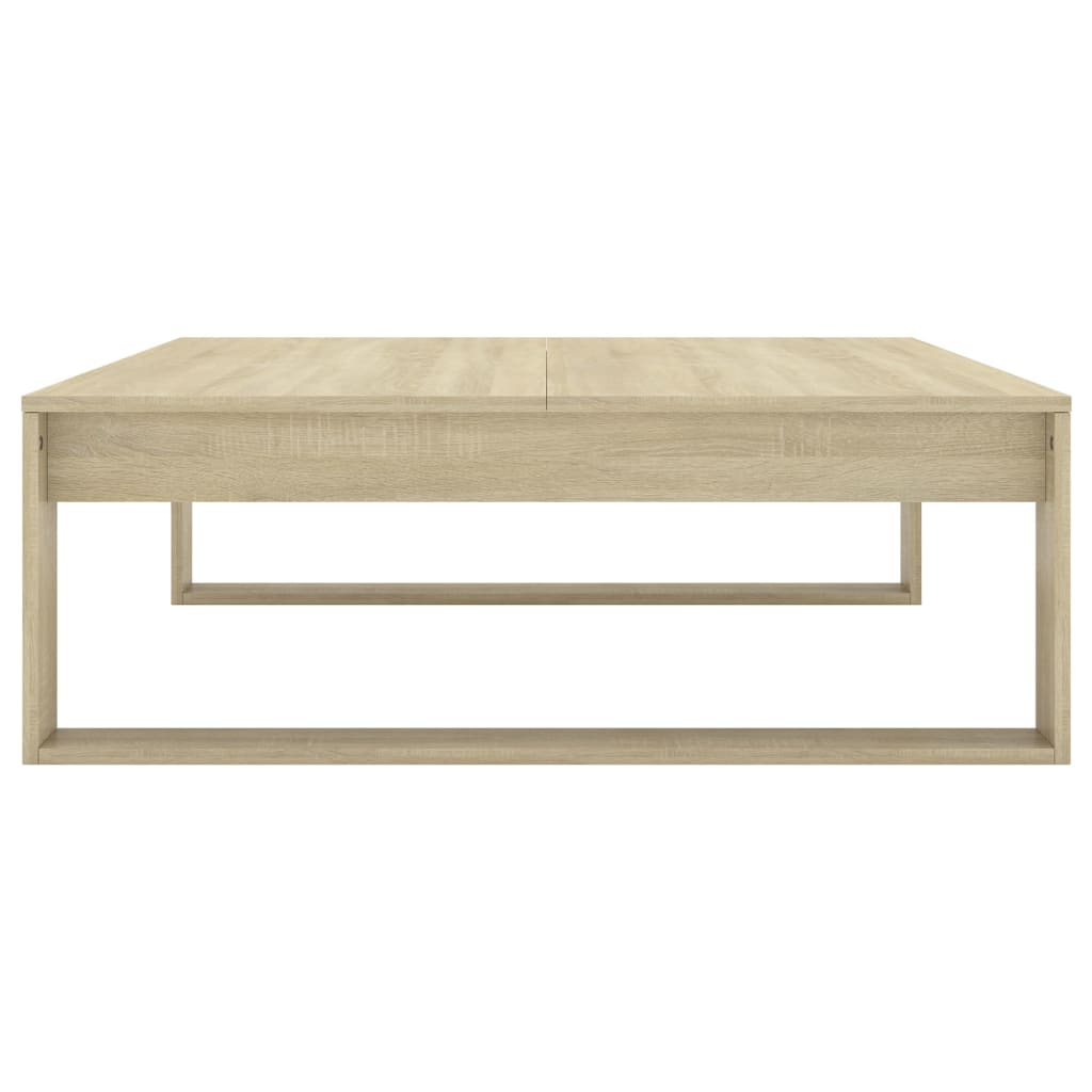 Table basse Chêne sonoma 100x100x35 cm Bois d'ingénierie