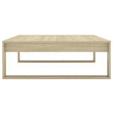 Table basse Chêne sonoma 100x100x35 cm Bois d'ingénierie