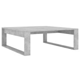 Table basse Gris béton 100x100x35 cm Bois d'ingénierie