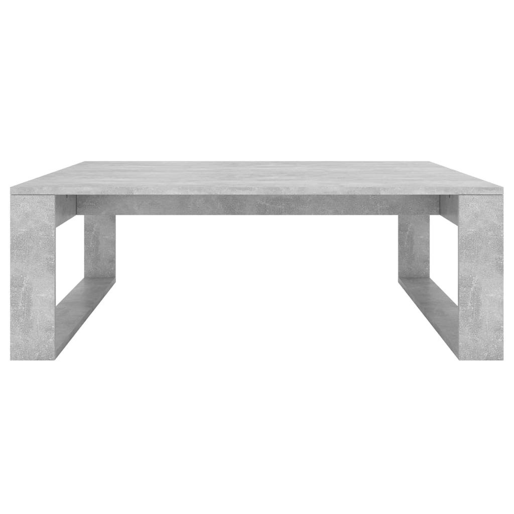 Table basse Gris béton 100x100x35 cm Bois d'ingénierie