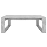 Table basse Gris béton 100x100x35 cm Bois d'ingénierie