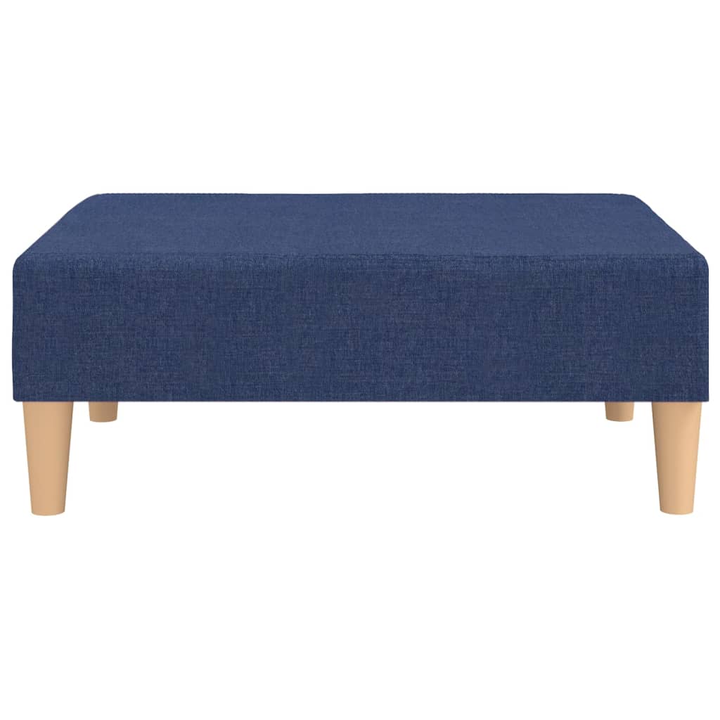 Fußhocker Blau 78x56x32 cm Stoff