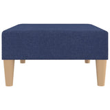 Fußhocker Blau 78x56x32 cm Stoff