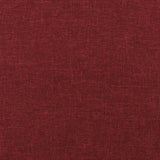 Repose-pied Rouge bordeaux 78x56x32 cm Tissu