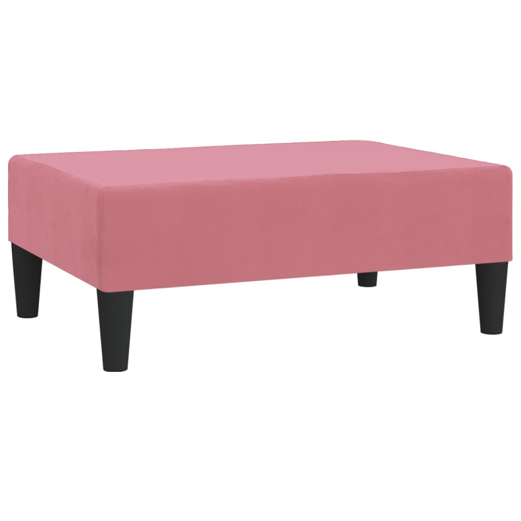 Repose-pied Rose 78x56x32 cm Velours