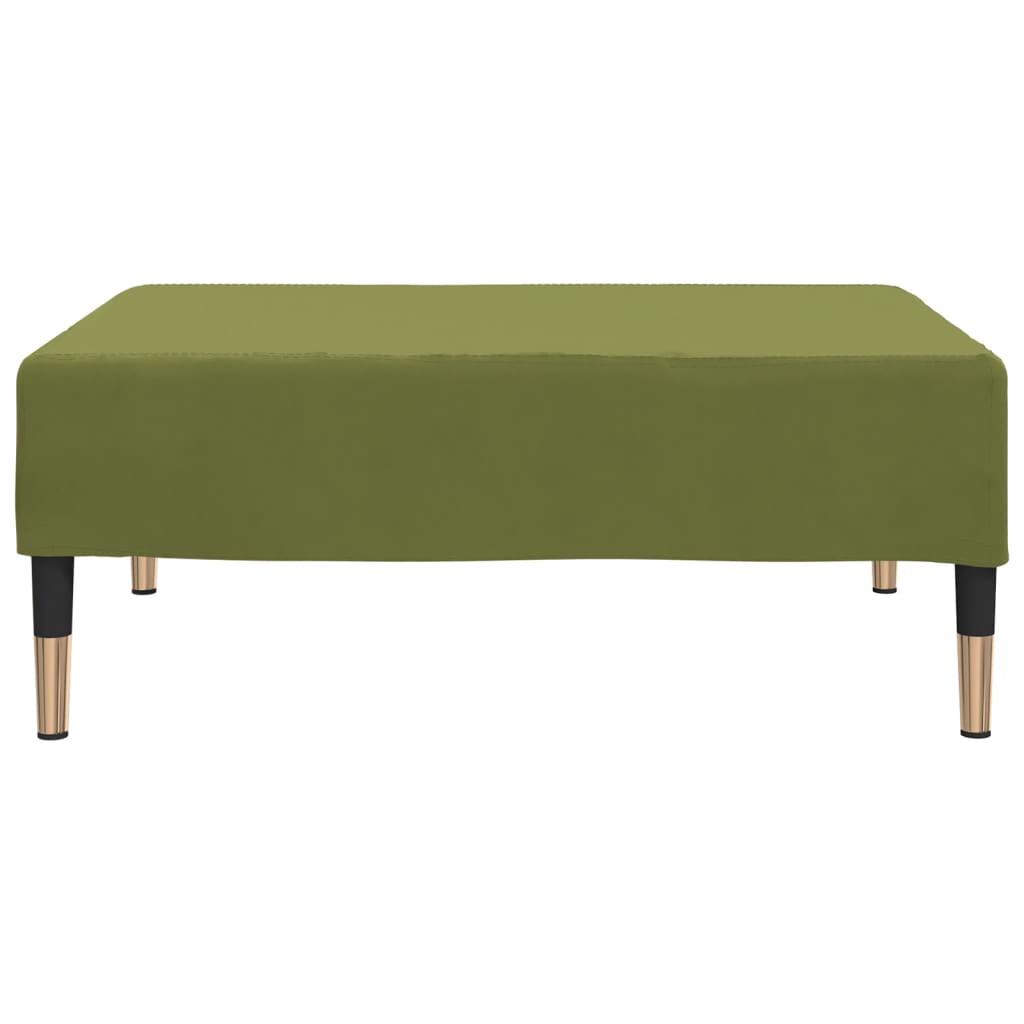 Repose-pied Vert clair 78x56x32 cm Velours