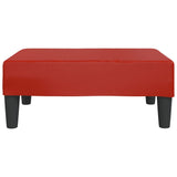 Repose-pied Rouge bordeaux 78x56x32 cm Similicuir