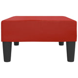 Repose-pied Rouge bordeaux 78x56x32 cm Similicuir