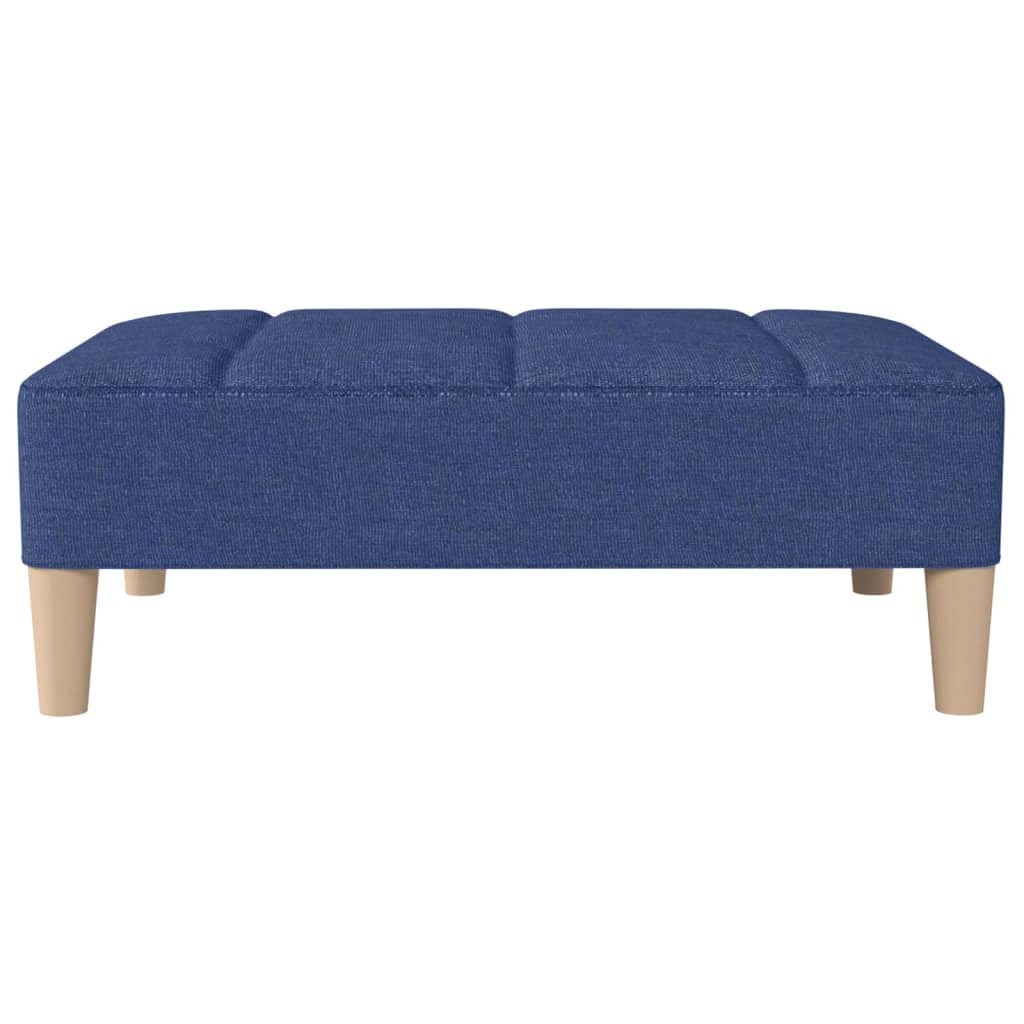 Fußhocker Blau 78x56x32 cm Stoff