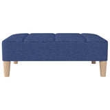 Footrest Blue 78x56x32 cm Fabric