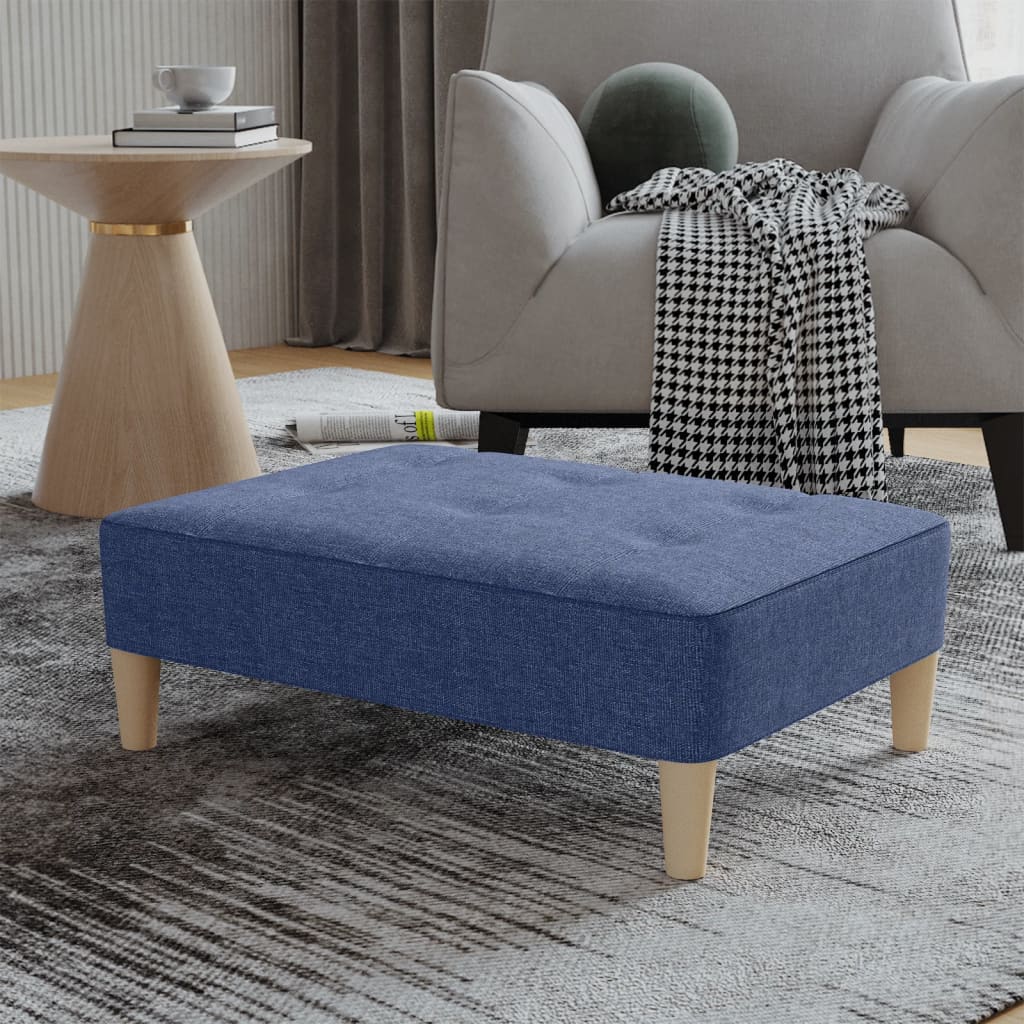 Footrest Blue 78x56x32 cm Fabric