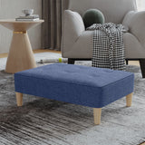 Fußhocker Blau 78x56x32 cm Stoff