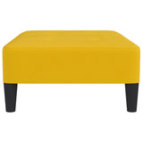 Repose-pied Jaune 78x56x32 cm Velours