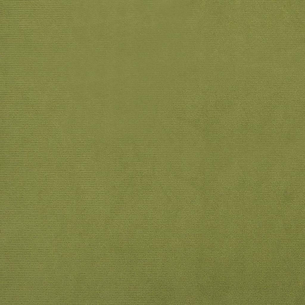 Repose-pied Vert clair 78x56x32 cm Velours