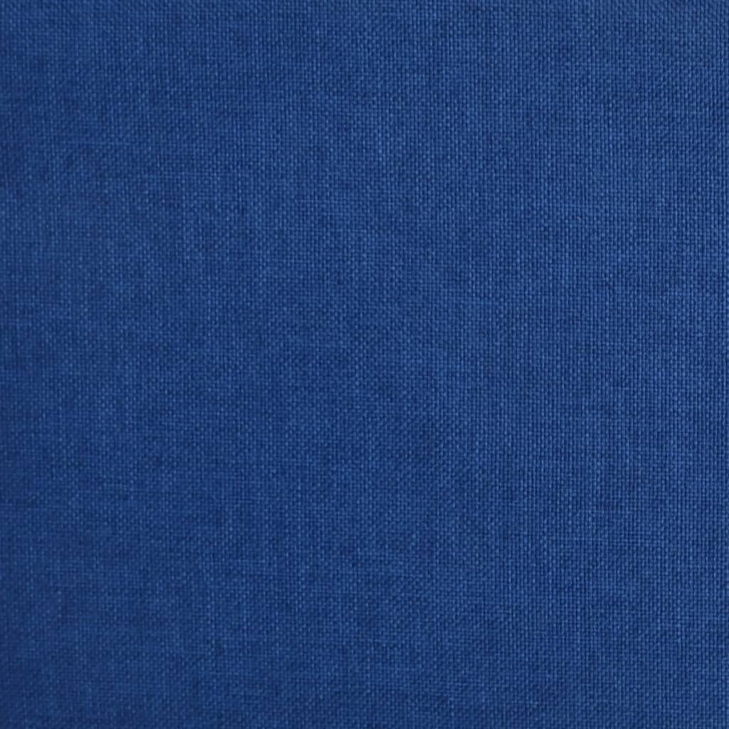 Repose-pied Bleu 78x56x32 cm Tissu