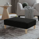 Fußhocker Schwarz 78x56x32 cm Stoff