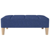 Fußhocker Blau 78x56x32 cm Stoff