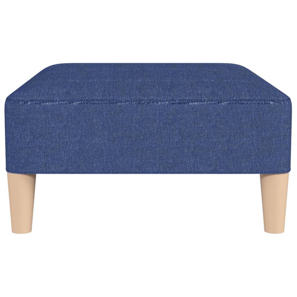 Fußhocker Blau 78x56x32 cm Stoff