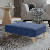 Fußhocker Blau 78x56x32 cm Stoff