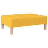 Repose-pied Jaune 78x56x32 cm Tissu