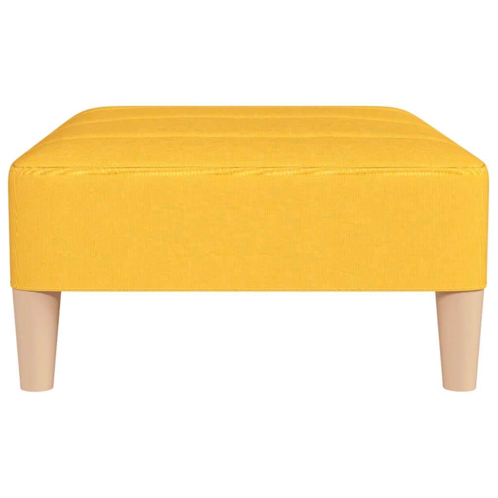 Repose-pied Jaune 78x56x32 cm Tissu