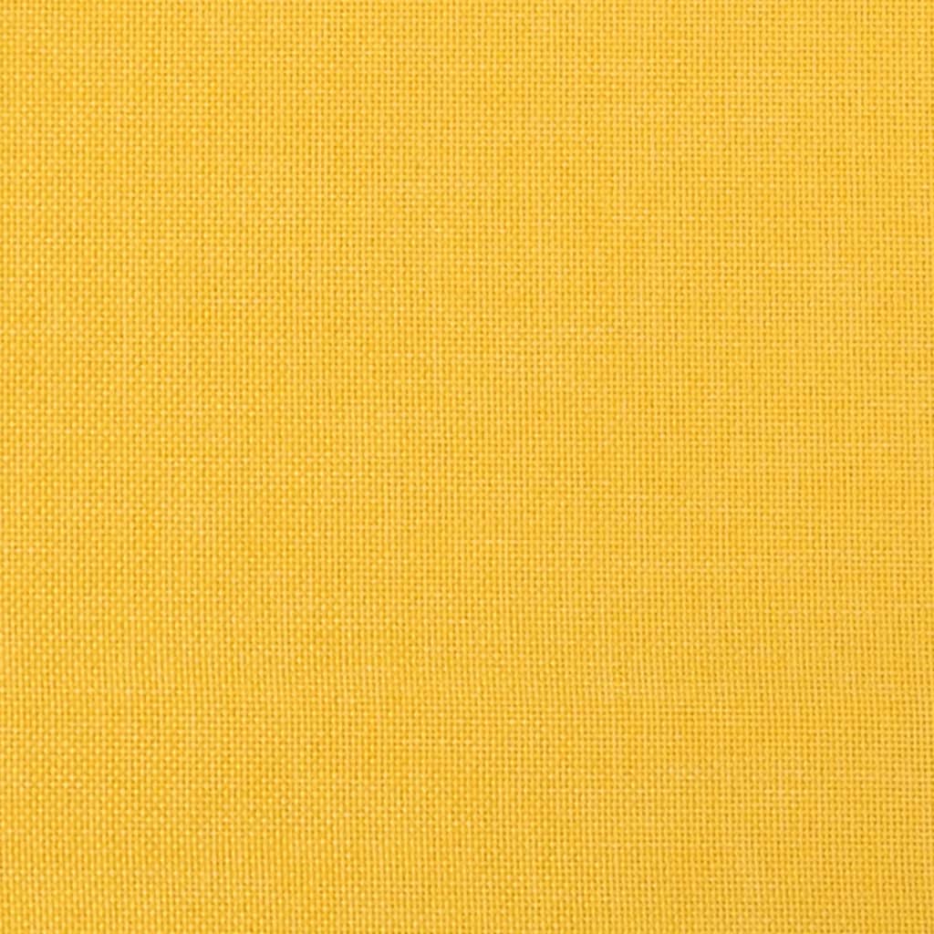 Repose-pied Jaune 78x56x32 cm Tissu