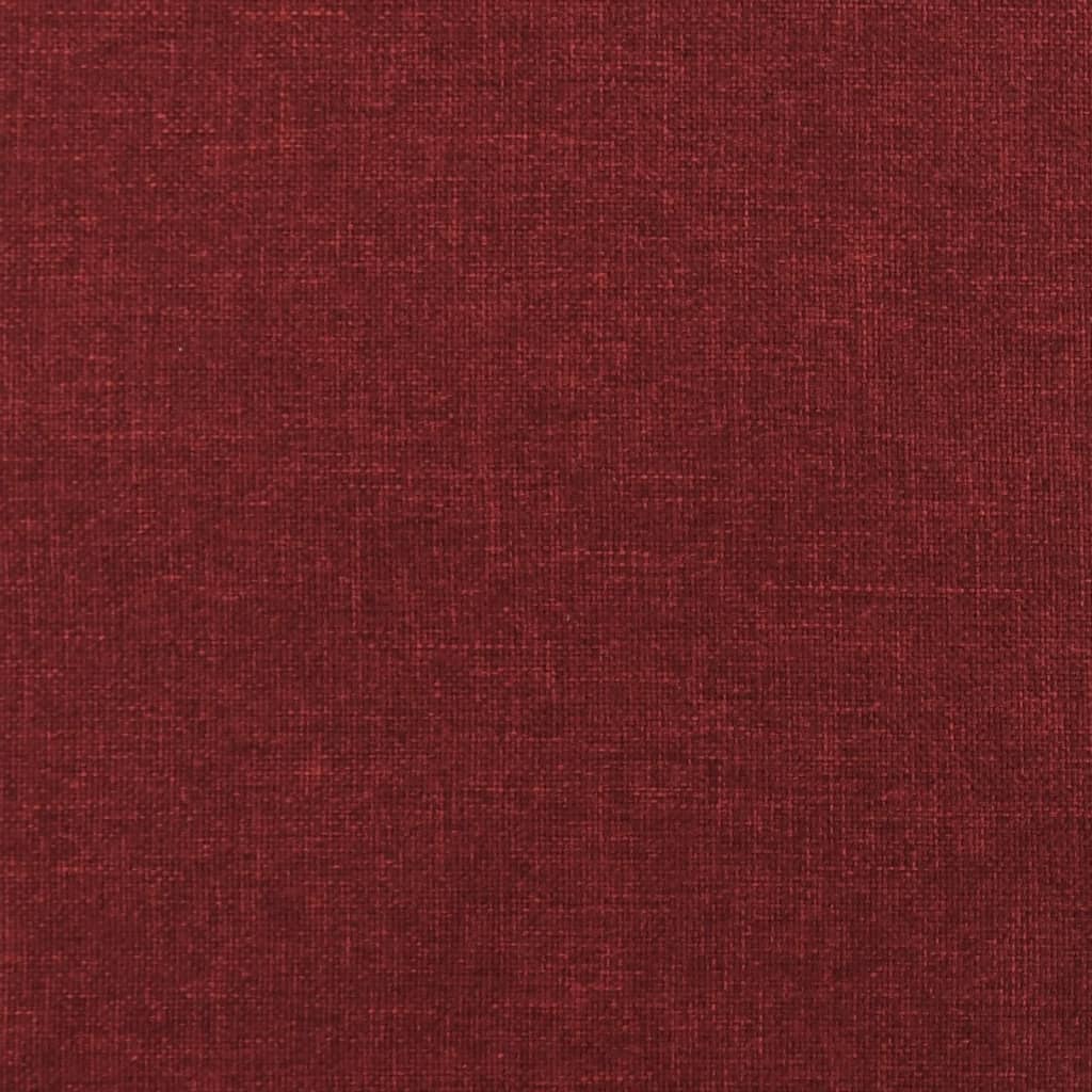 Repose-pied Rouge bordeaux 78x56x32 cm Tissu