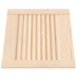 Portes d'armoire à persiennes 4 pcs 39,5x39,4 cm pin massif