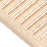 2pcs 69x39.4cm Solid Pine Wood Louvered Cabinet Doors