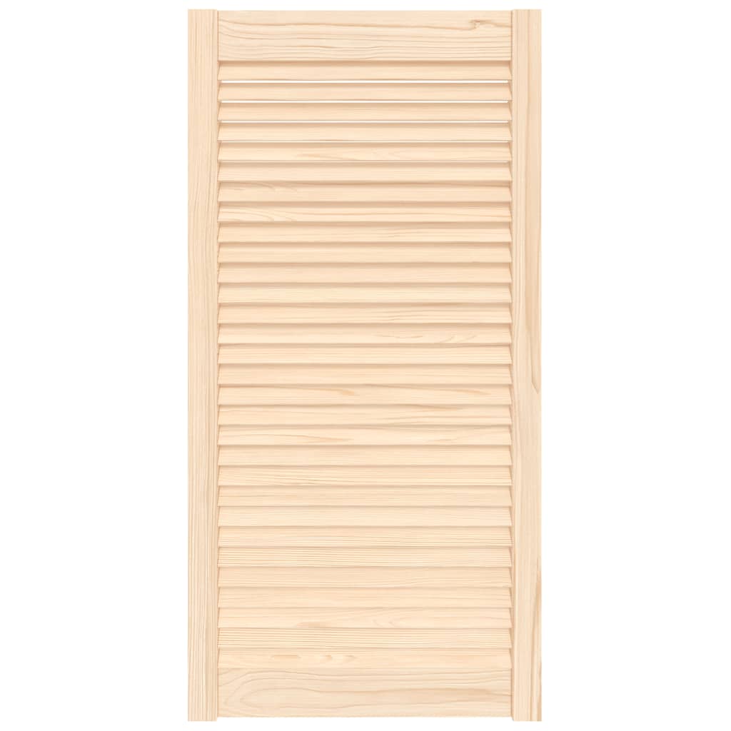 99.3x49.4 cm solid pine wood louvered cabinet door