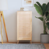 99.3x49.4 cm solid pine wood louvered cabinet door