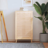 99.3x59.4 cm solid pine wood louvered cabinet door