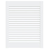 Louvered door Solid pine wood White 61.5x49.4 cm