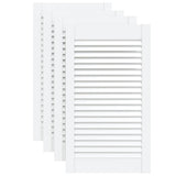 Portes d'armoire à persiennes 4 pcs blanc 69x39,4 cm pin massif