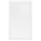 White louvered cabinet door 99.3x59.4 cm solid pine