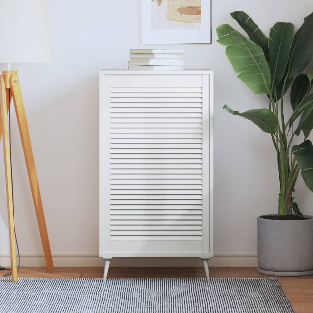 White louvered cabinet door 99.3x59.4 cm solid pine