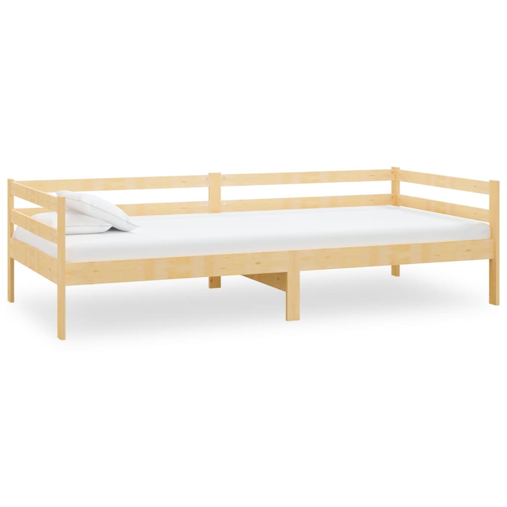 Day bed without mattress solid pine wood 90x200 cm